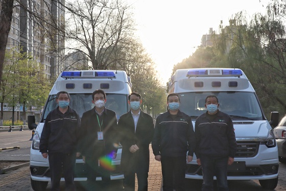 愛心企業(yè)助力抗疫      國泰向潁上縣捐贈兩輛救護(hù)車