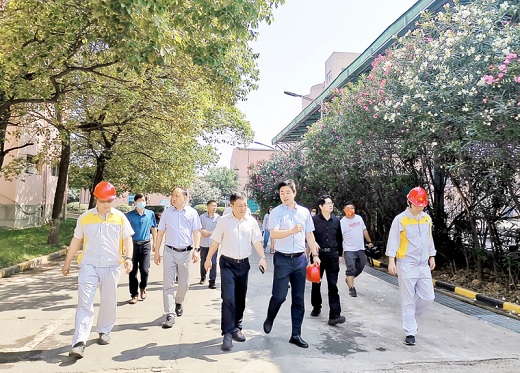 市領(lǐng)導調(diào)研納源項目建設(shè)情況